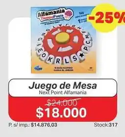 Ferniplast Next - juego de mesa oferta