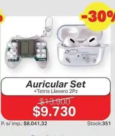 Ferniplast Auricular set + tetris llavero 2pz oferta