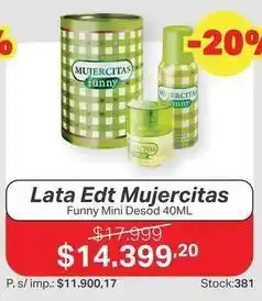 Ferniplast Mujercitas - lata funny mini desod oferta