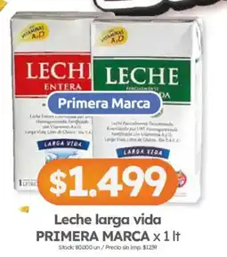 Cordiez Primera Marca leche larga vida oferta