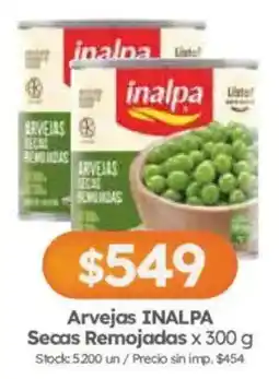 Cordiez Inalpa arvejas secas remojadas oferta