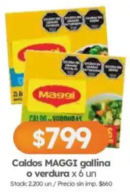 Cordiez Maggi caldos gallina o verdura oferta