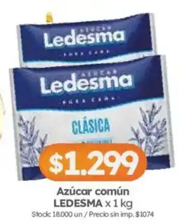 Cordiez Ledesma azúcar común clásica oferta
