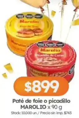 Cordiez Marolio paté de foie o picadillo oferta
