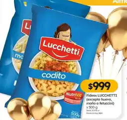 Cordiez Lucchetti fideos codito oferta