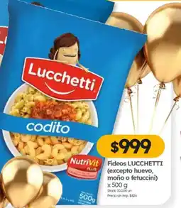 Cordiez Lucchetti fideos codito oferta