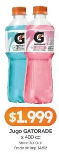 Cordiez Gatorade jugo oferta
