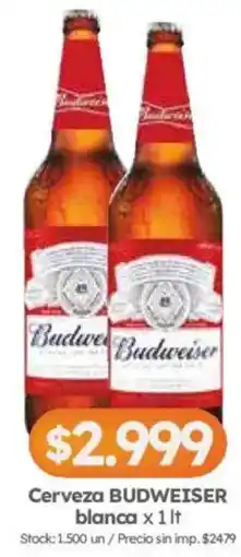 Cordiez Budweiser cerveza blanca oferta