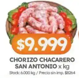 Cordiez Chorizo chacarero san antonio oferta