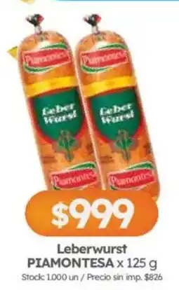Cordiez Piamontesa leberwurst oferta