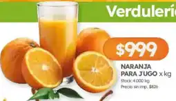 Cordiez Naranja para jugo oferta