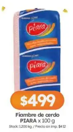 Cordiez Piara fiambre de cerdo oferta
