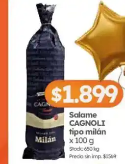 Cordiez Cagnoli salame tipo milán oferta