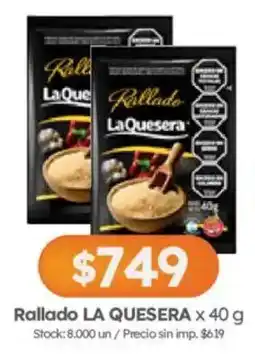 Cordiez Rallado la quesera oferta