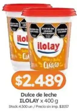 Cordiez Ilolay dulce de leche clásico oferta