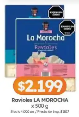 Cordiez La morocha ravioles oferta