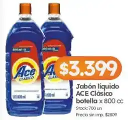 Cordiez Ace jabón líquido oferta