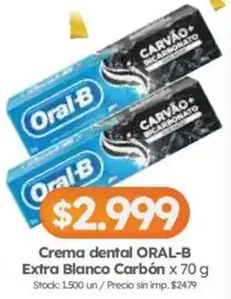 Cordiez Oral-b crema dental extra blanco carbón oferta
