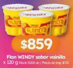 Cordiez Windy flan sabor vainilla oferta