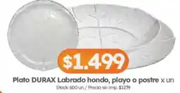 Cordiez Durax plato labrado hondo oferta