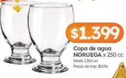 Cordiez Copa de agua NORUEGA oferta