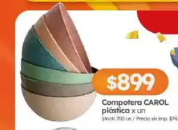 Cordiez Carol compotera plástica oferta