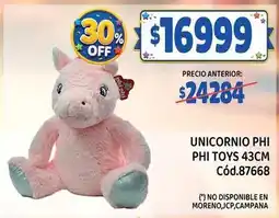 Supermercados Yaguar Off - unicornio phi phi toys 43cm cód.87668 oferta