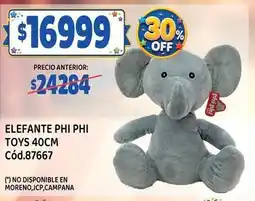 Supermercados Yaguar Off - elefante phi phi toys 40cm cód.87667 oferta