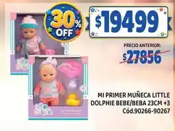 Supermercados Yaguar Off - mi primer muñeca little dolphie bebe/beba 23cm +3 cód.90266-90267 oferta