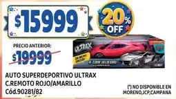 Supermercados Yaguar Off - auto superdeportivo c.remoto rojo/amarillo cód.90281/82 oferta
