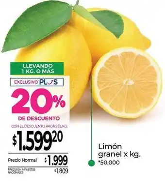 Limón granel