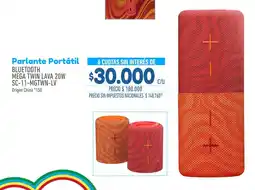 La Anonima Origen parlante portátil bluetooth mega twin lava oferta