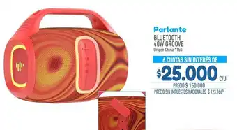 Origen - parlante bluetooth 40w groove