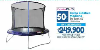 Cama elástica mediana