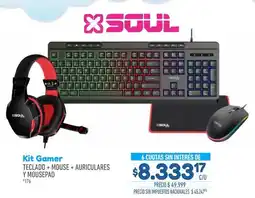 La Anonima Kit gamer teclado + mouse + auriculares y mousepad oferta