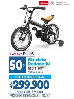 La Anonima Bicicleta rodado 14 negra bmw oferta
