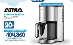 La Anonima Atma - cafetera de filtro mickey caat103dip oferta
