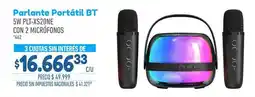 La Anonima Parlante portátil bt 5w plt-xs20ne con 2 micrófonos oferta