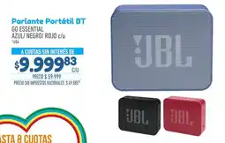 La Anonima Jbl - parlante portátil bt go essential oferta
