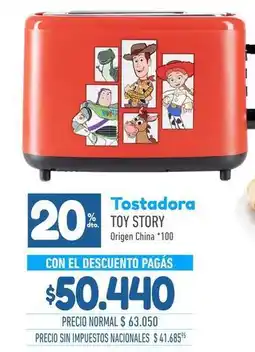 La Anonima Origen - tostadora toy story oferta