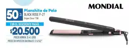 La Anonima Mondial - planchita de pelo black rose p-27 oferta