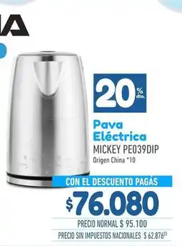 La Anonima Origen - pava eléctrica mickey pe039dip oferta