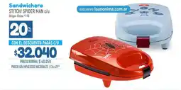 La Anonima Origen - sandwichera stitch spider man c/u oferta