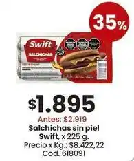 Swift - salchichas sin piel