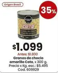 Coto Coto - granos de choclo amarillo oferta