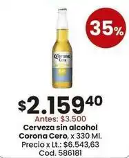 Coto Corona - cerveza sin alcohol, x 330 ml. cod. 586181 oferta