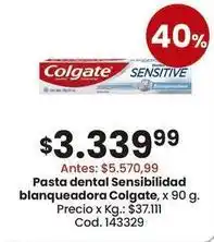 Coto Colgate - pasta dental sensibilidad blanqueadora, x 90 g. cod. 143329 oferta