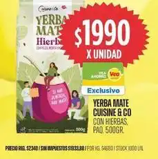 Supermercados Vea Cuisine - yerba mate oferta