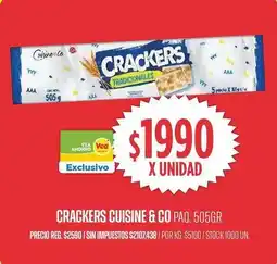 Supermercados Vea Cuisine - crackers oferta