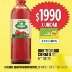 Supermercados Vea Don triturado cuisine & co bot oferta